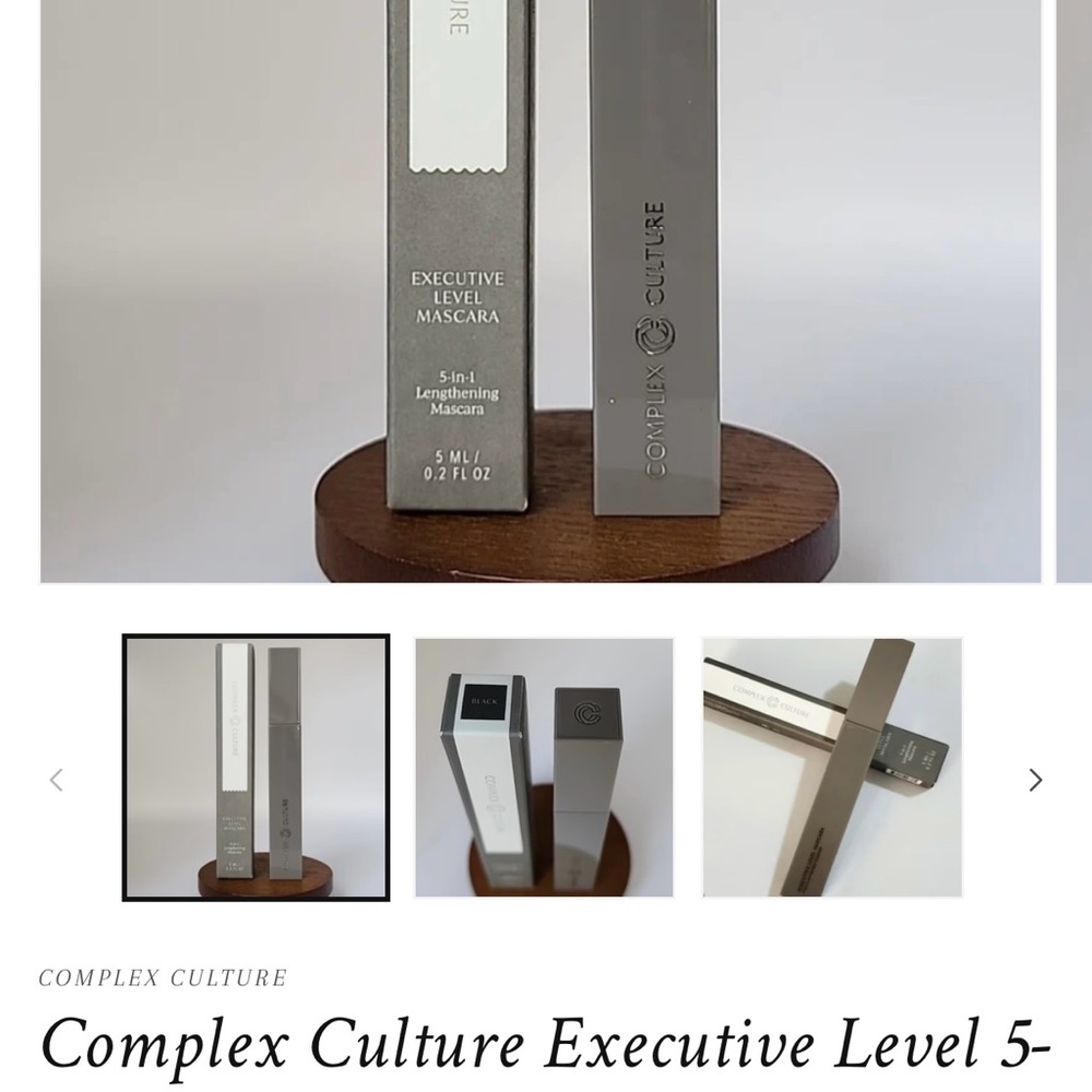 2/$25 COMPLEX CULTURE EXECUTIVE LEVEL 5 in 1 LENGTHENING BLACK MASCARA! - Picture 9 of 16